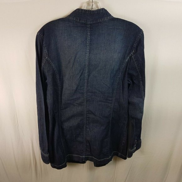 Spanner Blue Cotton Denim Womens Jacket NEW Size 10 w/ tags - Picture 4 of 12